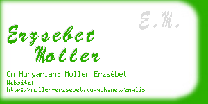 erzsebet moller business card